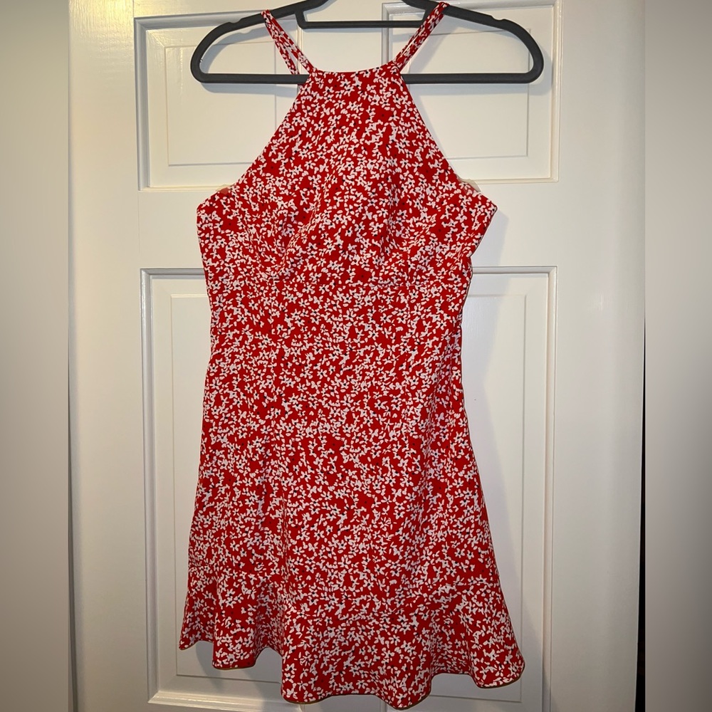Zara printed mini flare dress, size M NWT